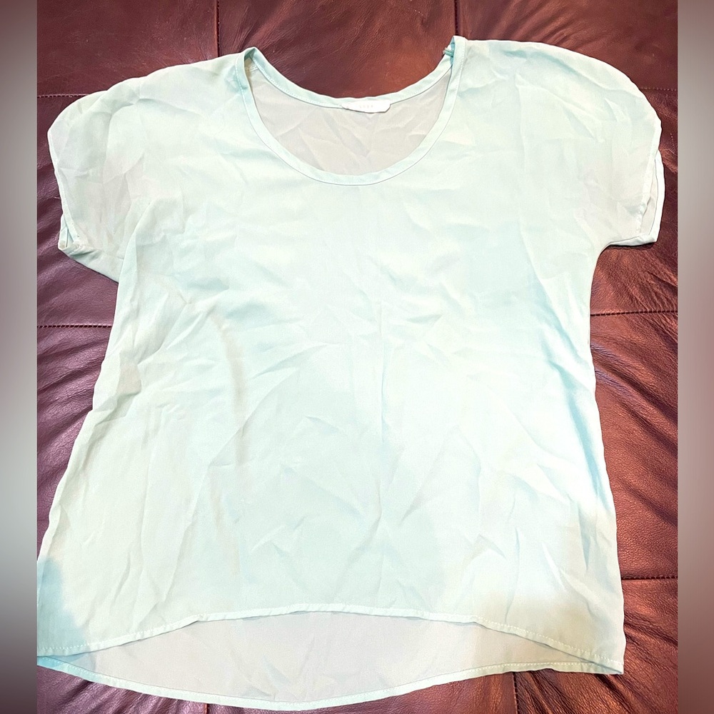 Lush Mint Blue Casual Top (XS)